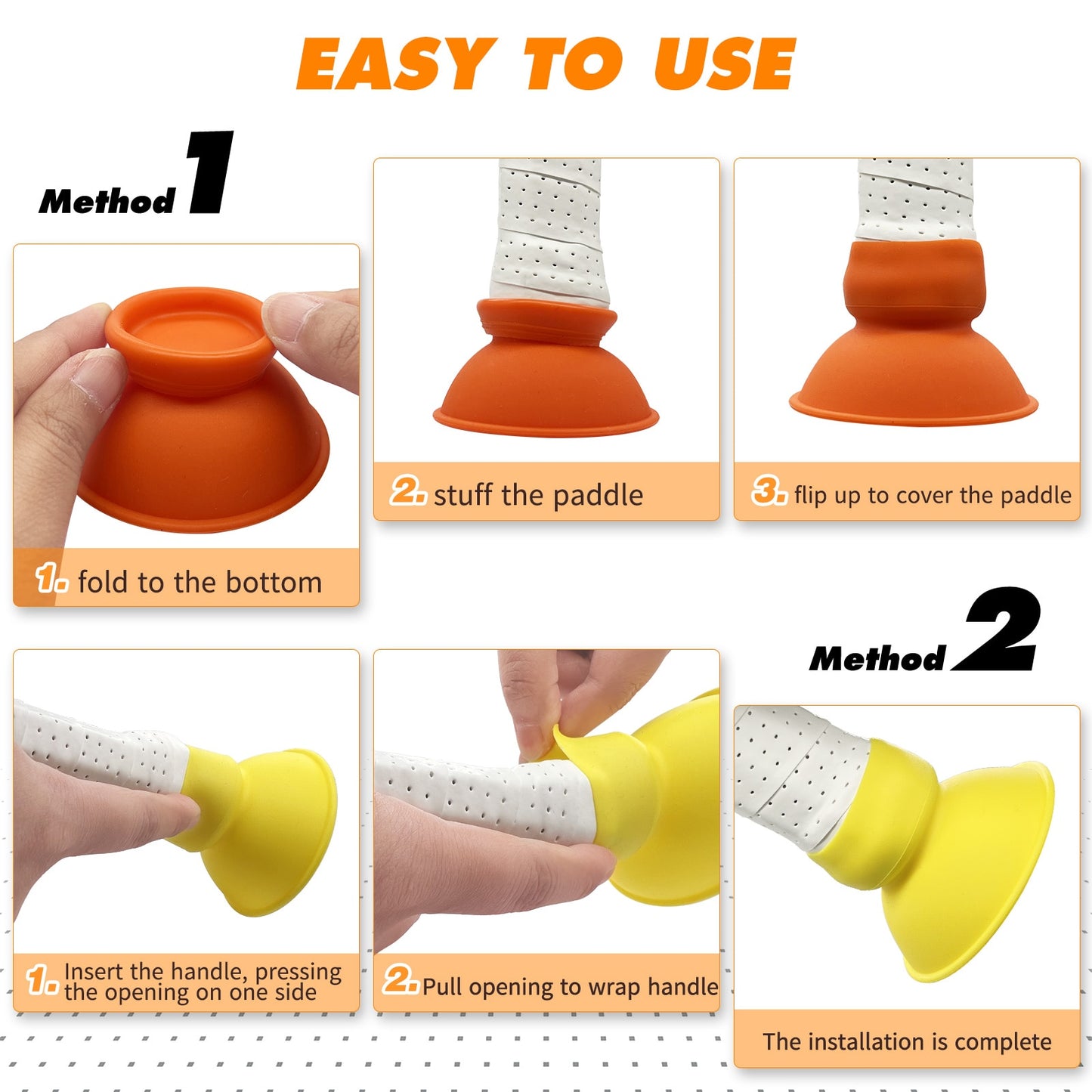 4 pcs Wakdop Pickleball Retriever Pickleupper Fits Standard Paddles