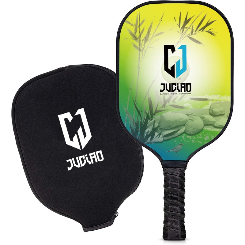 Juciao Pickleball Paddles Set Fashion Sports New Product Carbon Fiber Honeycomb Core High Quality Pickleball Paddle With Cover