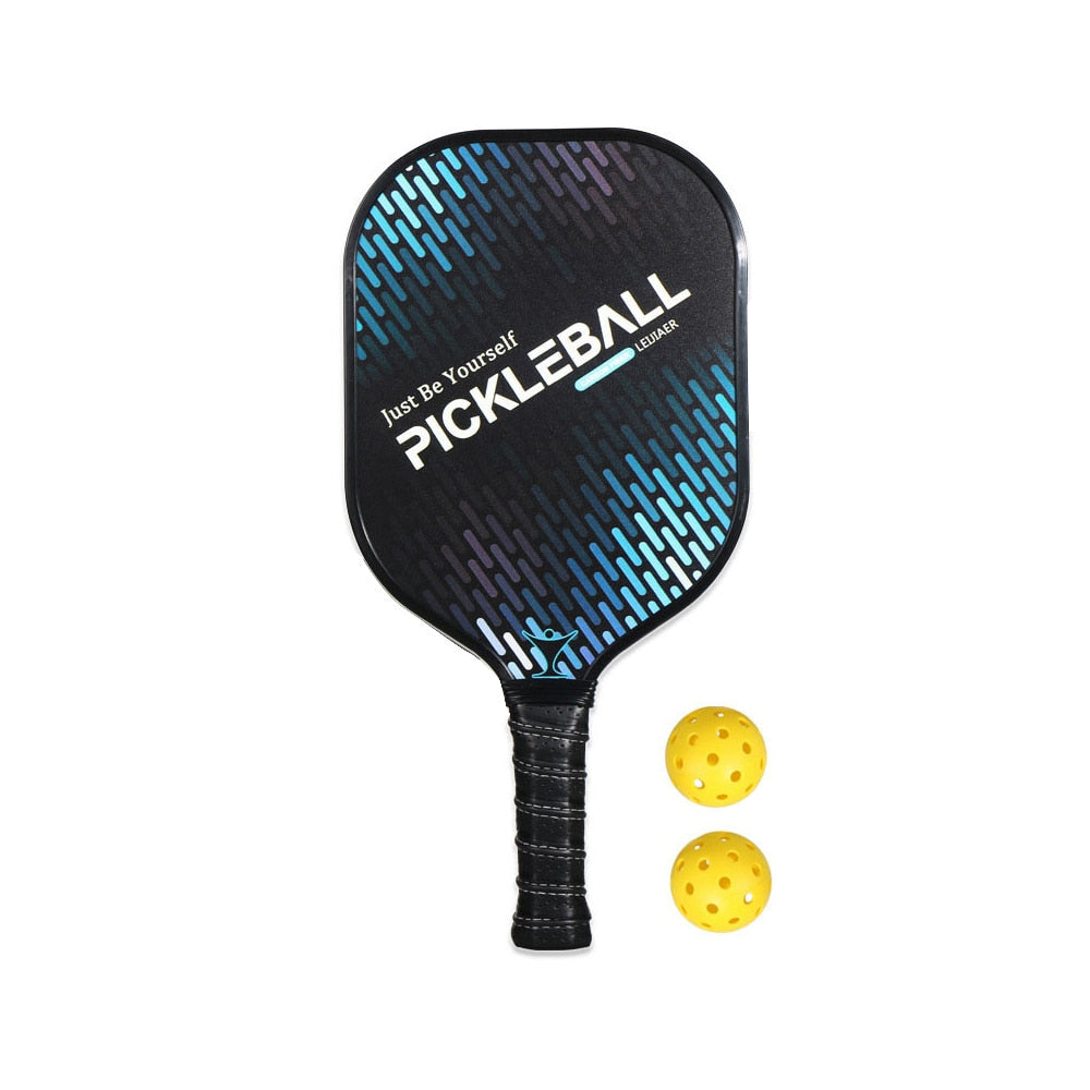 Pickleball Paddle Carbon Fiber Racquet Honeycomb Ball Outdoor Sport Racket with Bag Fitness Training
