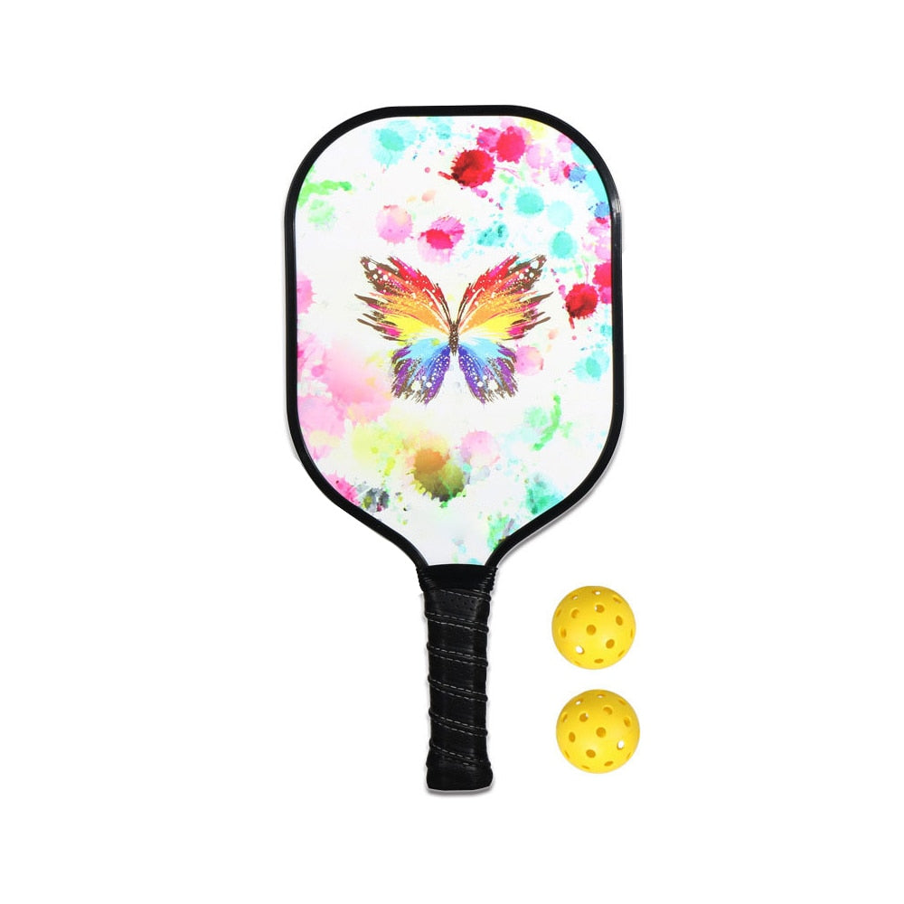Pickleball Paddle Carbon Fiber Racquet Honeycomb Ball Outdoor Sport Racket with Bag Fitness Training