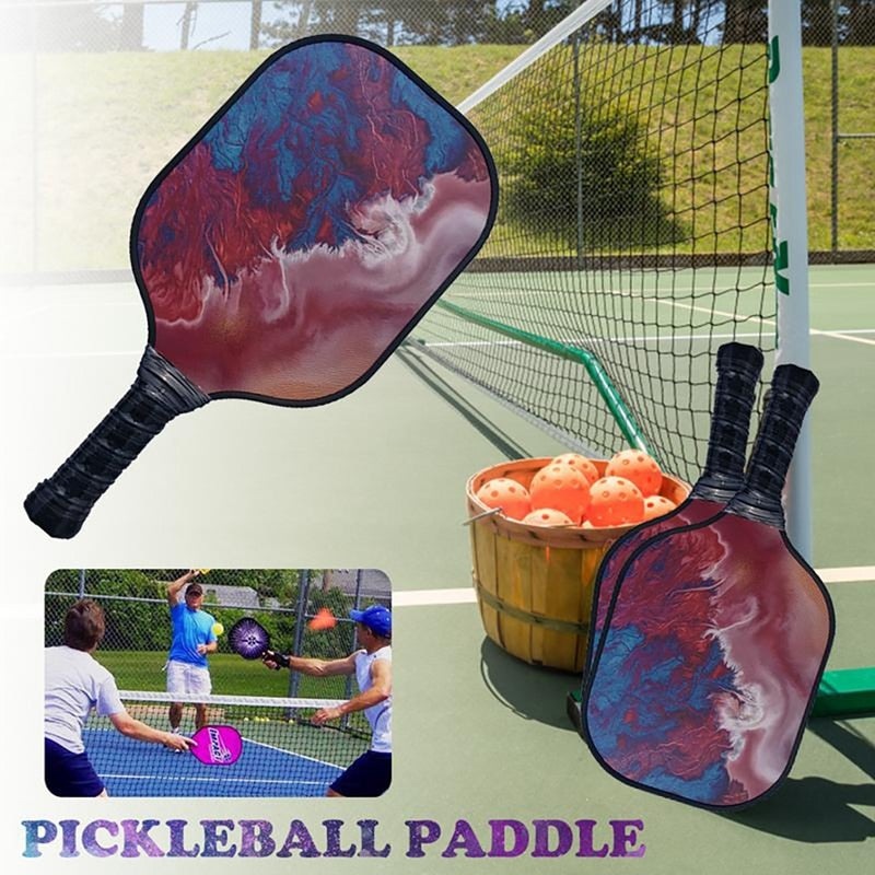 Colorful Fiberglass Racquet Honeycomb  Polymer Composite Pickleball Paddle