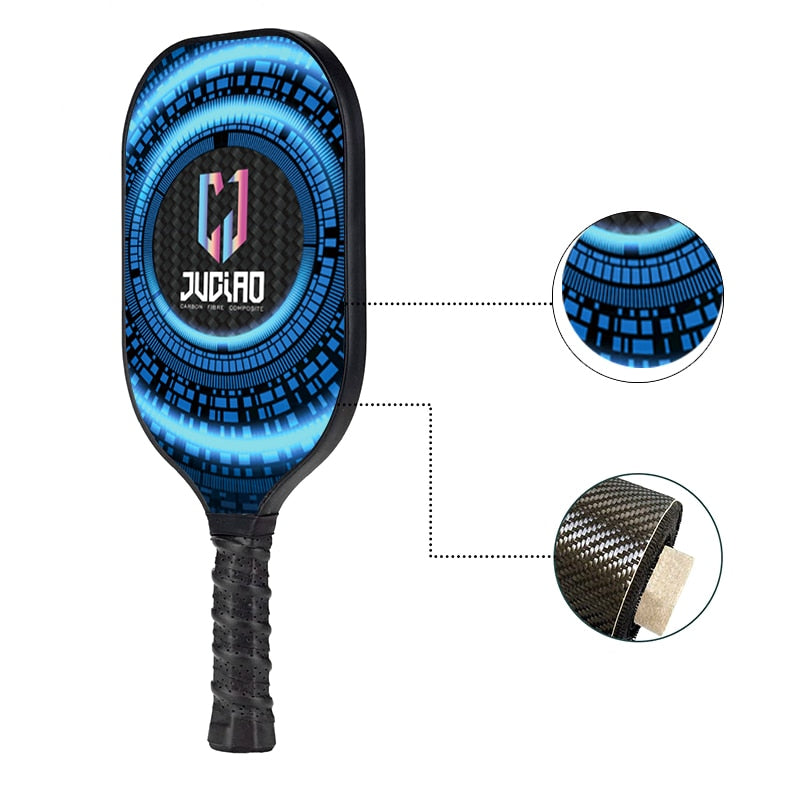 Carbon Fiber Composition PE Honeycomb Core Pickleball Paddle With Cover