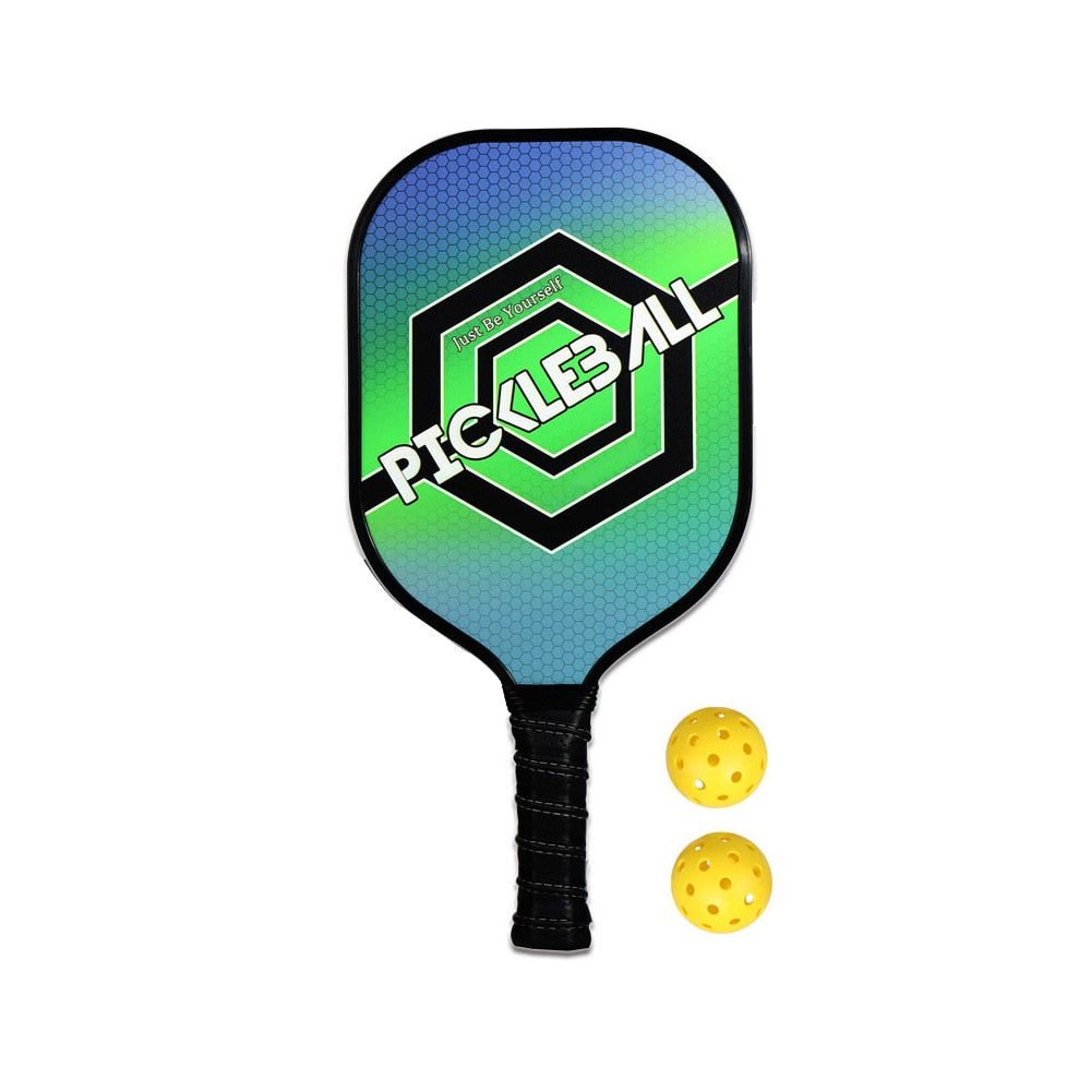 Pickleball Paddle Carbon Fiber Racquet Honeycomb Ball Outdoor Sport Racket with Bag Fitness Training