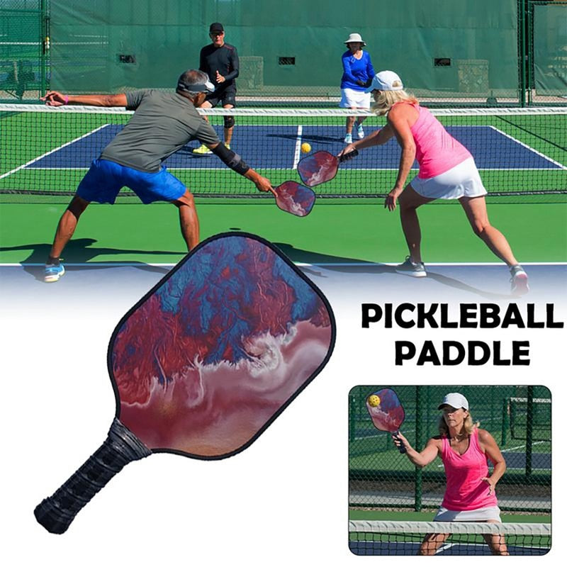 Colorful Fiberglass Racquet Honeycomb  Polymer Composite Pickleball Paddle