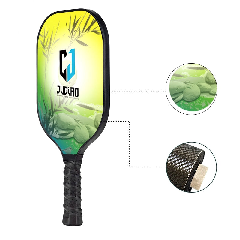 Juciao Pickleball Paddles Set Fashion Sports New Product Carbon Fiber Honeycomb Core High Quality Pickleball Paddle With Cover