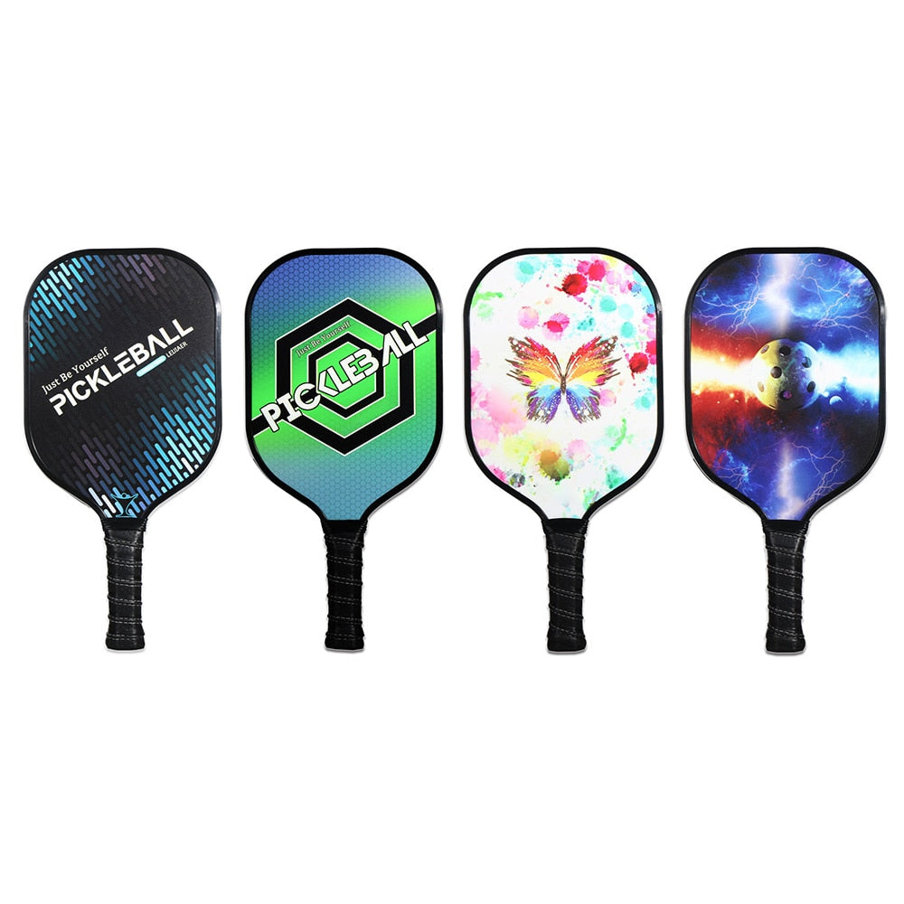 Pickleball Paddle Carbon Fiber Racquet Honeycomb Ball Outdoor Sport Racket with Bag Fitness Training