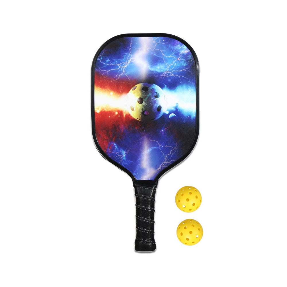 Pickleball Paddle Carbon Fiber Racquet Honeycomb Ball Outdoor Sport Racket with Bag Fitness Training