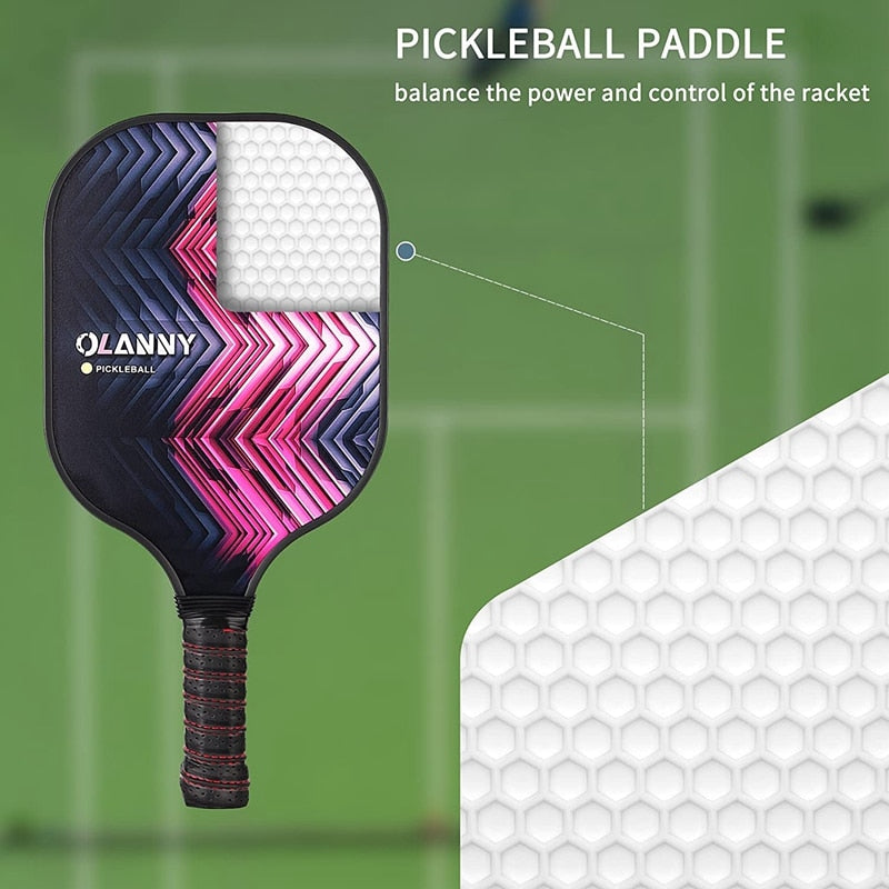 Pickleball Racket Carbon Fiber Pickleball Professional Thin&Quick Pickleball Paddle Racquet Racket Ball Sports